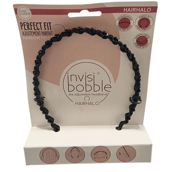 Invisibobble HAIRHALO Black Sparkle Hanging Pack NWT - Picture 1 of 5